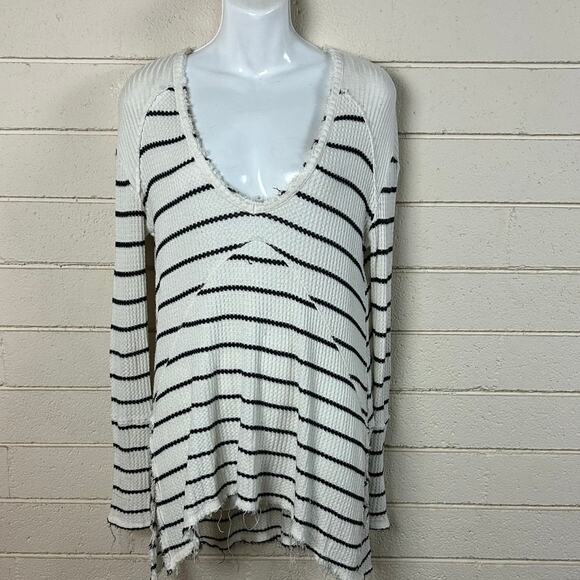 Free People Striped Sunset Thermal Top size XS - Picture 7 of 8